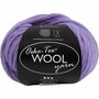 Wolgaren Paars - Rijke Kleur Breiwol - DIY Garen voor Creatieve Handwerkprojecten - Ideaal voor Truien, Sjaals & Mutsen - 50 Meter - 50 Gram - 1 Bol