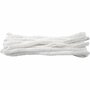 Chenille Draad - Pluche Draad - Pijpenragers - Metaal Draad - Fleecedraad - DIY Draad - Flexibel Decoratief Knutsel Draad - Buigzaam Draad - Wit - Lengte: 30cm - Dikte: 15mm - 15 Stuks
