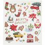 Stickers - Feestelijk - Kerst Stickers - Alles Voor Kerst Decoratie - DIY Kaarten Maken - Scrapbooking Kerstmaterialen - Afmetingen 15x16,5 cm - 1 Vel