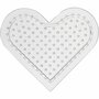 Onderplaat - Klein Hart Transparante Hobbyplaat - DIY Ondergrond Voor Creatieve Projecten - Strijkkralen Plaat - Creatief Knutselen - Formaat 10x10 cm - Set van 10 stuks