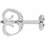 Oorstekers, sterling zilver, L: 13 mm, 10 stuk