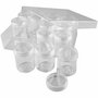 Opslagdoosjes - Mini opslagpotjes - Schroefdop potjes - Kleine potjes set - Organisatie potjes - Kunststoffen doos met potjes - 47 mm hoog - 12 stuks