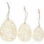 Ornamenten, H: 8+10+12 cm, B: 6+7,5+9 cm, dikte 3 mm, 3 stuk
