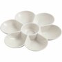 Palet In Bloemvorm Wit - Verfpalet Kunstschilders - Acrylverf Mengpalet - Hobby Palet - DIY Verfschilderen - Waterverf Palet - Bloemvormig Palet - D 17,5 cm - 1 Stuk