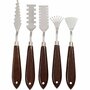 Paletmessen set met patroon, L: 17-21 cm, B: 2-3 cm, 5 stuk