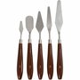 Paletmessen set, L: 17-23 cm, B: 1,5-2,5 cm, 5 stuk/ 1 doos