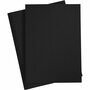 Papier - Zwart - Creatief Papier Voor Knutselen - DIY Hobby Papier Voor Tekenen - Formaat A4: 21x29,7cm - Gewicht 120gr - Set Van 20 Vellen