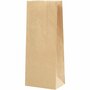 Papieren zakken, bruin, H: 22,5 cm, afm 6,5x9 cm, 50 gr, 100 stuk/ 1 doos
