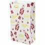 Papieren zakken, goud, rood, wit, notenkraker, H: 21 cm, afm 6x12 cm, 8 stuk