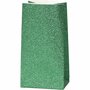 Papieren zakken, groen, H: 17 cm, afm 6x9 cm, 150 gr, 8 stuk/ 1 doos
