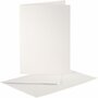 Kaarten & enveloppen set - Luxe Parelmoer Kaartenset - DIY Wenskaarten & Uitnodigingen - A6 Formaat - Dubbelzijdige Kaarten (230g) & Enveloppen (120g) - 10 Sets