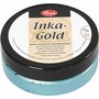 Pasta Wax  Inka Gold  Turquoise Metallic Verf  Waxpasta  Viva Decor  Emerald Wax  Glanzende Wax  Waterbasis Wax  Metallic Afwerking - 50ml