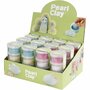 Pearl Clay® Set van 12 Kleuren - Lucht Droog Boetseermateriaal met Parelmoerkleurige Effecten - Paars, Roze, Lichtblauw, Lichtgroen, Lichtgeel, Wit