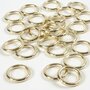 Plastic Ring - Goud - 15 mm - Set Van 25 - Decoratieve Kunststof Ringen Voor Knutselen, DIY Decoratie & Hobbyprojecten