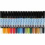 Plus Color Marker, diverse kleuren, 5,5 ml, L: 14,5 cm, lijndikte 1-2 mm, 18 stuk/ 1 doos