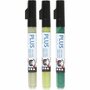Acrylstift Set Donkergroen, Groen, Lichtgroen - Acrylmarker - Verfstift - Multi Stift - Waterbasis Tekenstift - Stift Steen Papier Canvas Glas Porselein Plastic Hout Karton Metaal - Donkergroen, Eucal