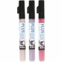 Acrylstift Set Roze, Oudroze, Donkerlila - Acrylmarker - Verfstift - Multi Stift - Waterbasis Tekenstift - Stift Steen Papier Canvas Glas Porselein Plastic Hout Karton Metaal - Fuchsia, Dusty Rose - L