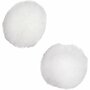 Witte Pom-Poms - Zachte DIY Pompons - Geschikt Voor Knutselen, Decoraties en Handwerk - Feestdecoratie - DIY Knutselen - Creatieve Accessoires - Diameter 15 mm - Set van 200 Stuks