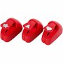 Ponsen - Rood - Ster, Hart, Kerstboom - Ponsen Papier en Dun Karton - 16mm - Set van 3 - 1 set