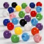 Pony Kralen - DIY Hobby Kralen - Sieraden Maken Kralen - Diverse Kleuren - Diameter 8mm - Gatgrootte 4mm - Gewicht 70gr - Inhoud 125ml - 1 Set