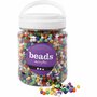 Pony Kralen - Diverse Kleuren - 6 mm - 425 gr - Populaire Grote Kralen Voor Sieraden Maken, DIY Creaties & Knutselwerk