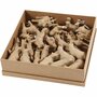 Pooldieren Set - Papier-Maché Dieren - DIY Dieren - 8-12,8 cm Groot - Knutselset van 32 Dieren