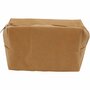 Portemonnee - Lichtbruin Leerpapier - Duurzaam, Flexibel & Wasbaar - Stijlvolle Portemonnee Met Ritssluiting - Voor Geld, Pasjes & Kleingeld - 16,5x6,5x10 cm - 1 Stuk