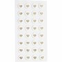 Puffy Stickers - 3D Stickers - Creatieve DIY Stickers - Glanzende 3D Hobby Stickers - Decoratieve Puffy Stickers Voor Kaarten - Witte Kindersticker Voor Creatieve Hobby's - 14 mm Diameter - 32 Stuks