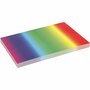 Regenboogpapier - Kleurrijk Hobbypapier - DIY Karton - Knutselpapier Regenboogkleuren - Multicolor Creatief Papier - Formaat A4 - Set van 100 Vellen