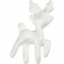 Styropor Rendier - DIY Decoratie Rendier - Foam Clay Styropor - Knutselen en Schilderen - Wit Rendier - 11,5 Cm - Set van 5