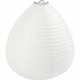 Rijstpapier Lamp Druppel - Witte Papieren Hanglamp - Oosterse Lampion 25 cm - Met Standaard - DIY Te Versieren Met Verf, Stiften, Decoupage & Creatieve Hobbytechnieken