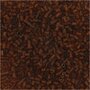 Rocailles 2-cut, bruin, d 1,7 mm, afm 15/0 , gatgrootte 0,5 mm, 25 gr/ 1 doos