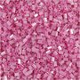 Rocailles 2-cut, roze, d 1,7 mm, afm 15/0 , gatgrootte 0,5 mm, 500 gr/ 1 zak