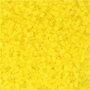 Rocailles 2-cut, transparant geel, d 1,7 mm, afm 15/0 , gatgrootte 0,5 mm, 25 gr
