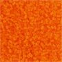 Rocailles 2-cut, transparant oranje, d 1,7 mm, afm 15/0 , gatgrootte 0,5 mm, 25 gr