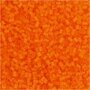 Rocailles 2-cut, transparant oranje, d 1,7 mm, afm 15/0 , gatgrootte 0,5 mm, 25 gr/ 1 doos