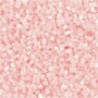 Rocailles 2-cut, transparant roze, d 1,7 mm, afm 15/0 , gatgrootte 0,5 mm, 25 gr/ 1 doos