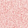 Rocailles 2-cut, transparant roze, d 1,7 mm, afm 15/0 , gatgrootte 0,5 mm, 500 gr/ 1 zak