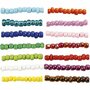 Rocailles - Glazen Kralen 3mm - Knutselkralen Voor Sieraden Maken - DIY Rijgkralen - Diverse Kleuren - Klein Formaat Voor Gedetailleerde Projecten - Hobbykraaltjes - 8/0 - Gat 0,6-1mm - 14x25gr