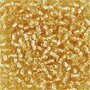 Rocailles, goud, d 3 mm, afm 8/0 , gatgrootte 0,6-1,0 mm, 25 gr