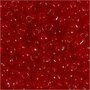 Rocailles, helder rood, d 4 mm, afm 6/0 , gatgrootte 0,9-1,2 mm, 25 gr/ 1 doos