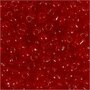 Rocailles, helder rood, d 4 mm, afm 6/0 , gatgrootte 0,9-1,2 mm, 25 gr/ 1 doos