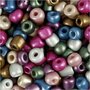 Rocailles, metallic kleuren, d 5 mm, afm 4/0 , gatgrootte 1,2 mm, 130 gr/ 1 doos