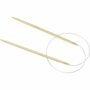 Rond Breinaalden - Flexibele Bamboe Breinaalden - Breien Voor Beginners - DIY Handwerk - Breinaalden Set - Handwerk Accessoire - Houten Breinaalden - Dikte 4,5 mm - Lengte 60 cm - Set