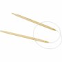 Rond Breinaalden - Breinaalden van Bamboe - Flexibele Brei Gereedschappen - Voor Truien en Sjaals - Dikte 6,5 mm - Lengte 60 cm - Voor Gevorderden - 1 Stuk