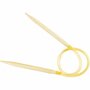 Rond Breinaalden - Flexibele Breinaalden - Bamboe - Dikte: 7mm - Lengte: 40cm - Creotime - 1 Stuk
