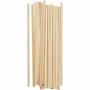 Ronde Houten Stokken - 15cm Lengte, 4mm Diameter - Set van 20 Stuks - Onbewerkte Houten Stokken voor DIY Decoraties, Hobbyprojecten en Creatieve Handwerken