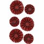 Rosettes - Home deco - Rosettes - Kunststof - Rood - 0,35+0,5cm - Vivi Gade - 6 Stuks