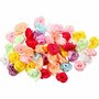 Rozen - Kleine Handgemaakte Satijnen Rozen - Decoratie in Verschillende Kleuren - 14-18 mm - 50 Stuks