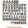 Rub-On Stickers - Alfabet & Cijfers - Wrijfstickers - Transfer Stickers - Zwart - Zelfklevende DIY Stickers - Geschikt Voor Textiel, Papier, Scrapbooking & Kaarten Maken - 2 Vellen